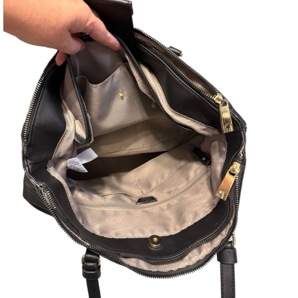 Tutilo Black Tote Laptop Bag Minimalist - Picture 6 of 12